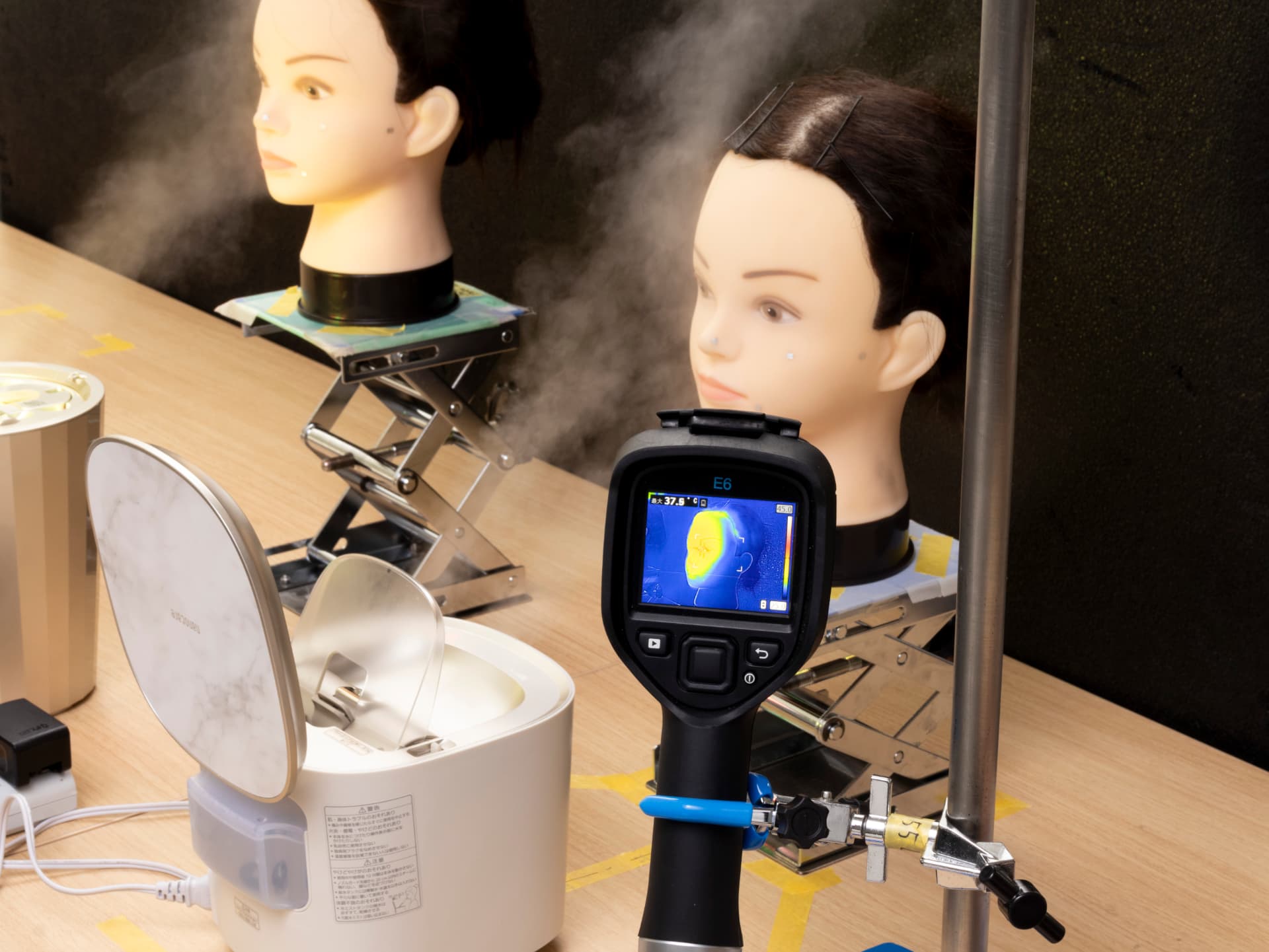 การทดสอบใน mybest Lab — วัดอุณหภูมิไอน้ำเครื่องพ่นไอน้ำ